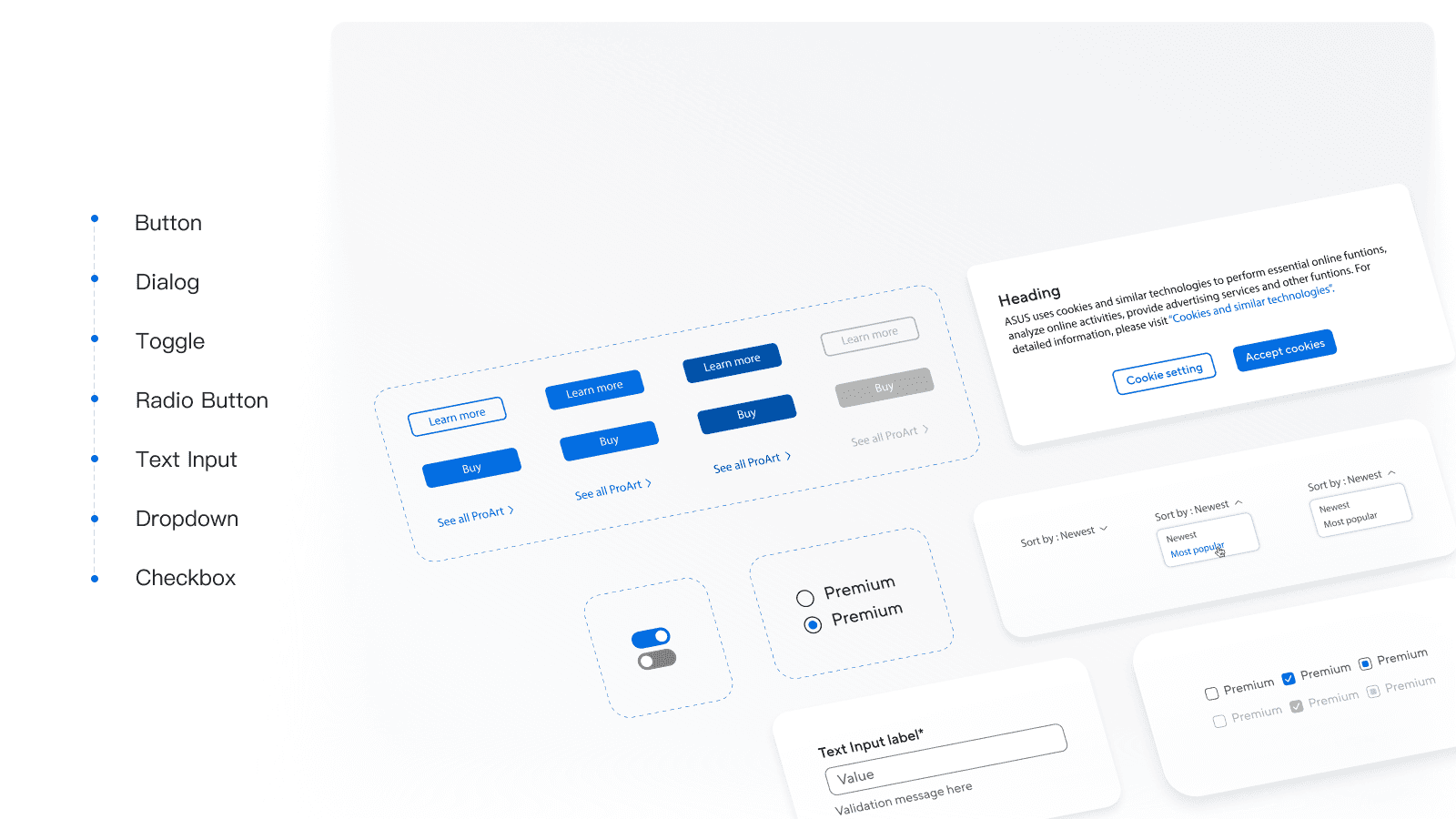 Component overview highlighting the high-frequency patterns prioritized for the first release.